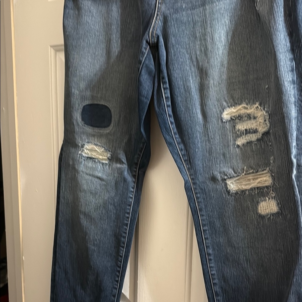 Torrid Blue Denim Jeans (Patchwork) Style - image 3